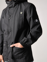 Парка мужская осень осенняя Город Горький черная желтый олень вышивка