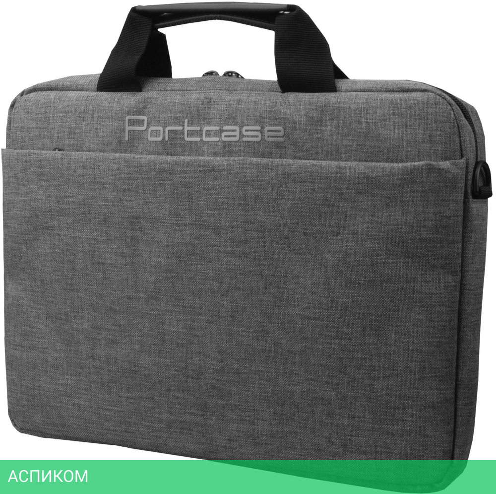 Сумка для ноутбука Portcase KCB-1614 серый