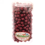 Бусы на елку 2,7м «Шарик» d-6мм, темный рубин (pvc коробка)