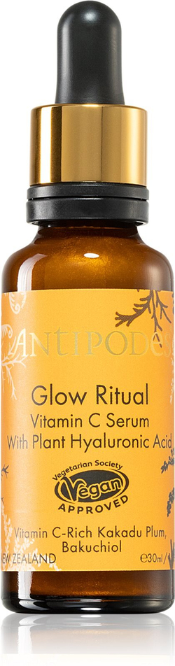 Antipodes Glow Ritual Vitamin C Serum - Осветляющая сыворотка против первых признаков старения кожи /   30  ml  / GTIN 9421906120097