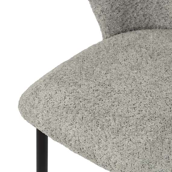 Стул барный foggy, букле, серый
