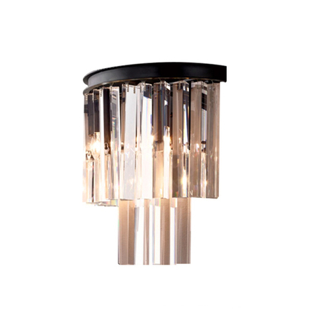 Настенный светильник Odeon 2B black/clear