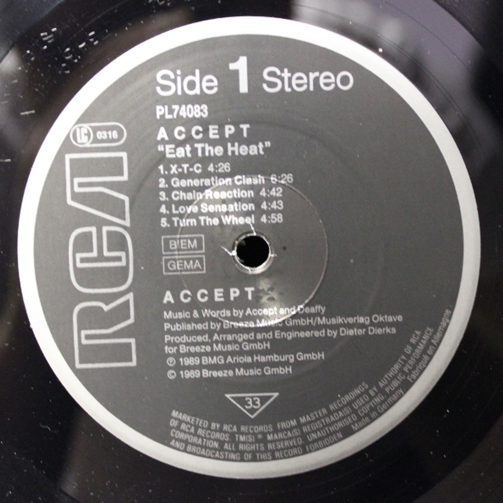 Accept / Eat The Heat (LP)