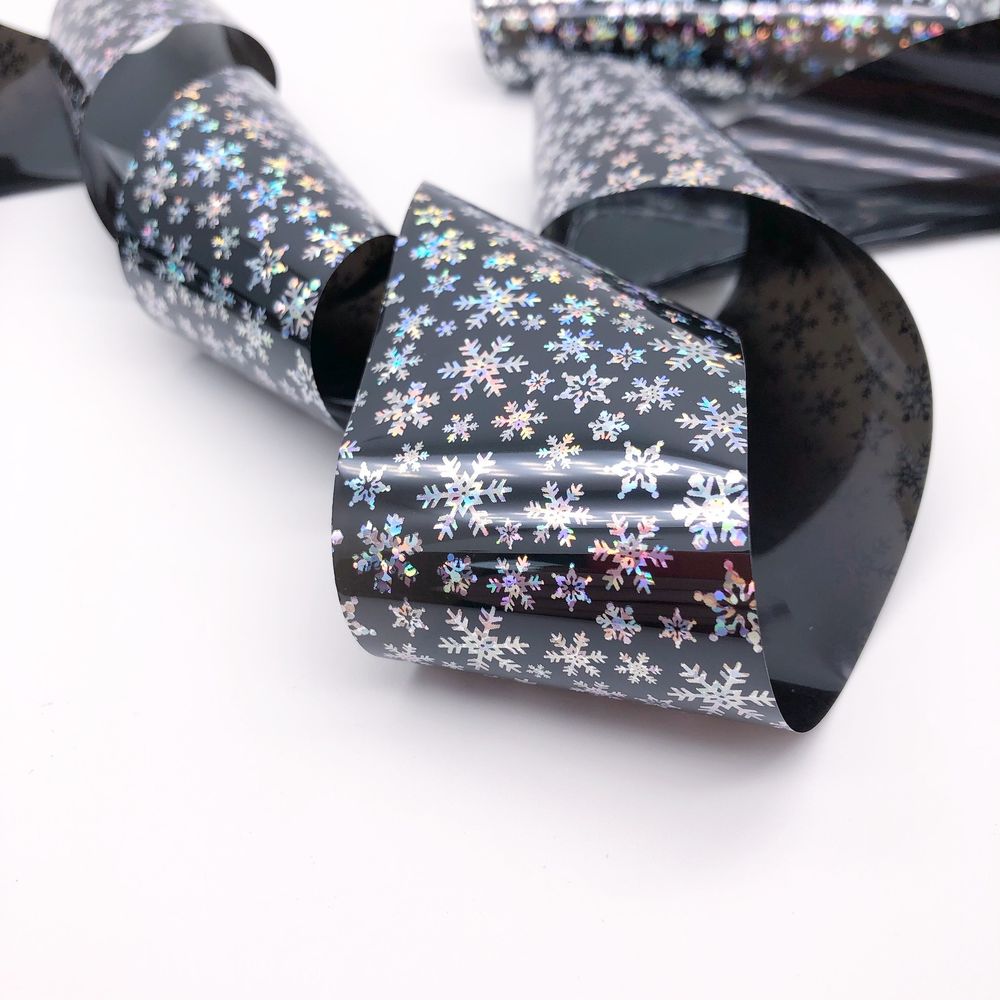 Zoo Фольга для литья переводная Серебро Микс 1454, 4х50см, черная