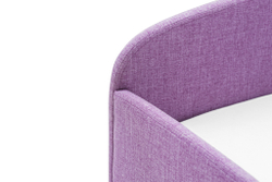 Детская мягкая кровать с ящиком Бельмарко Letmo черничный мусс рогожка