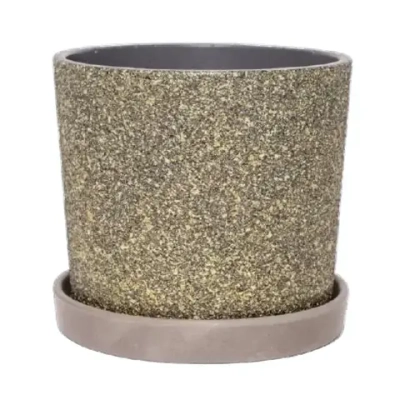 Горшок Дакар серый кедр №1