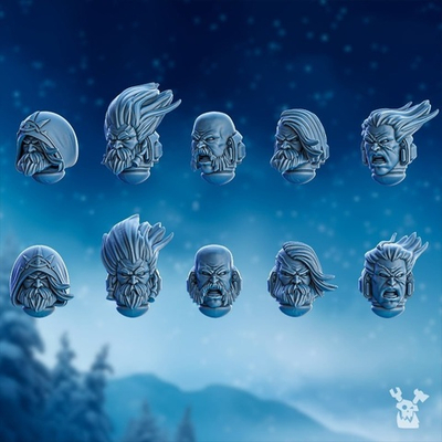 Space Wolves Strombringers Com Heads