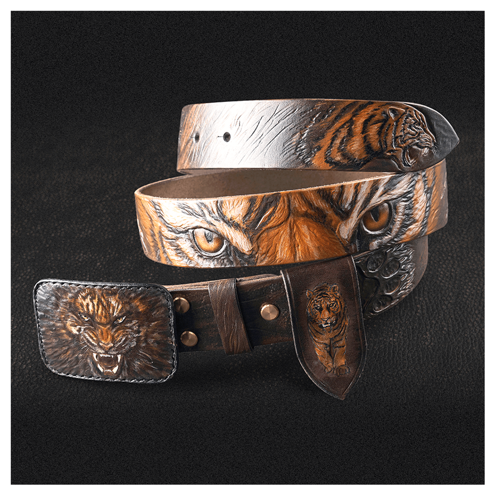 Кожаный ремень «Тигр»