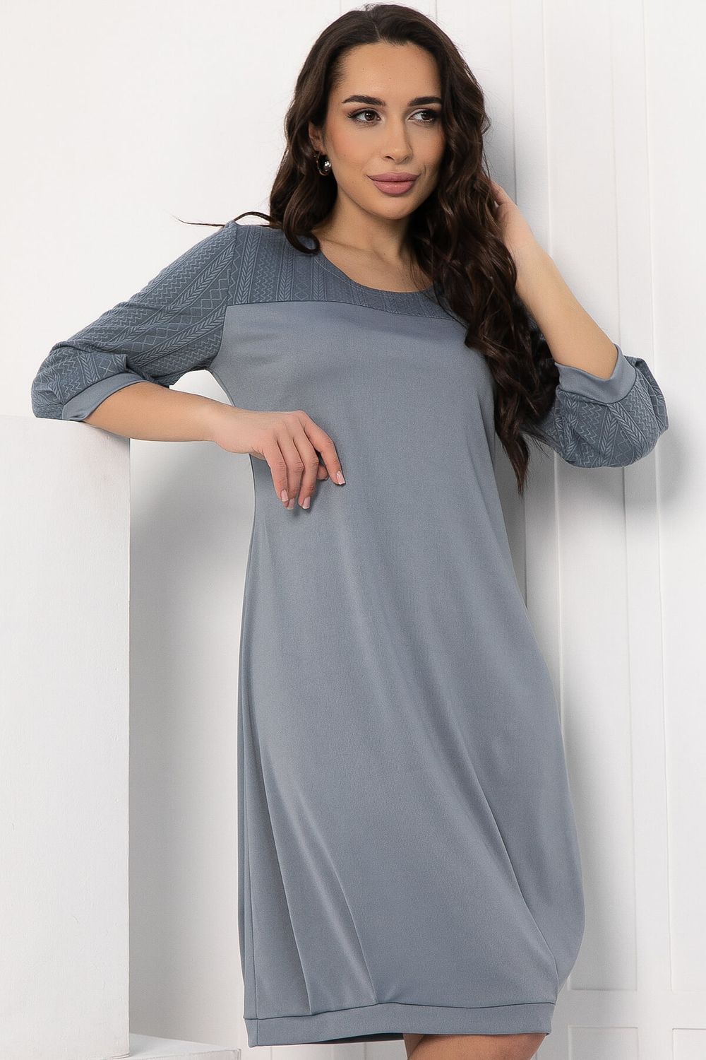 Платье Бостон (серое) П12825-10М LT Collection