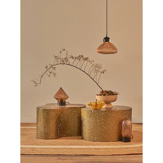 Набор из 2 столиков Grannis, золотистые