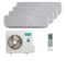Мультисплит система на 4 комнаты Hisense AMS-09UW4RVETG00(S) x 4 / AMW4-27U4RJC