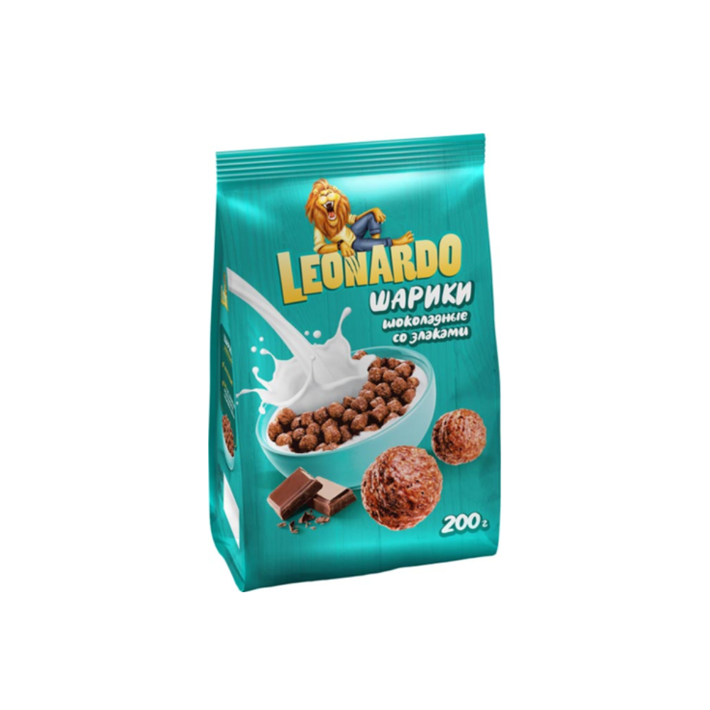 Готовый завтрак Leonardo Шоколадные шарики  200 гр