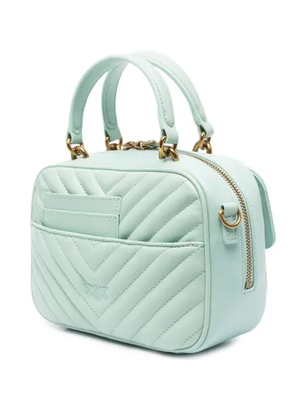 MINI SQUARE BAG V QUILT - mint