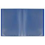 Папка с 10 вкладышами, Стамм Стандарт, 600мкм, корешок 9мм, синяя