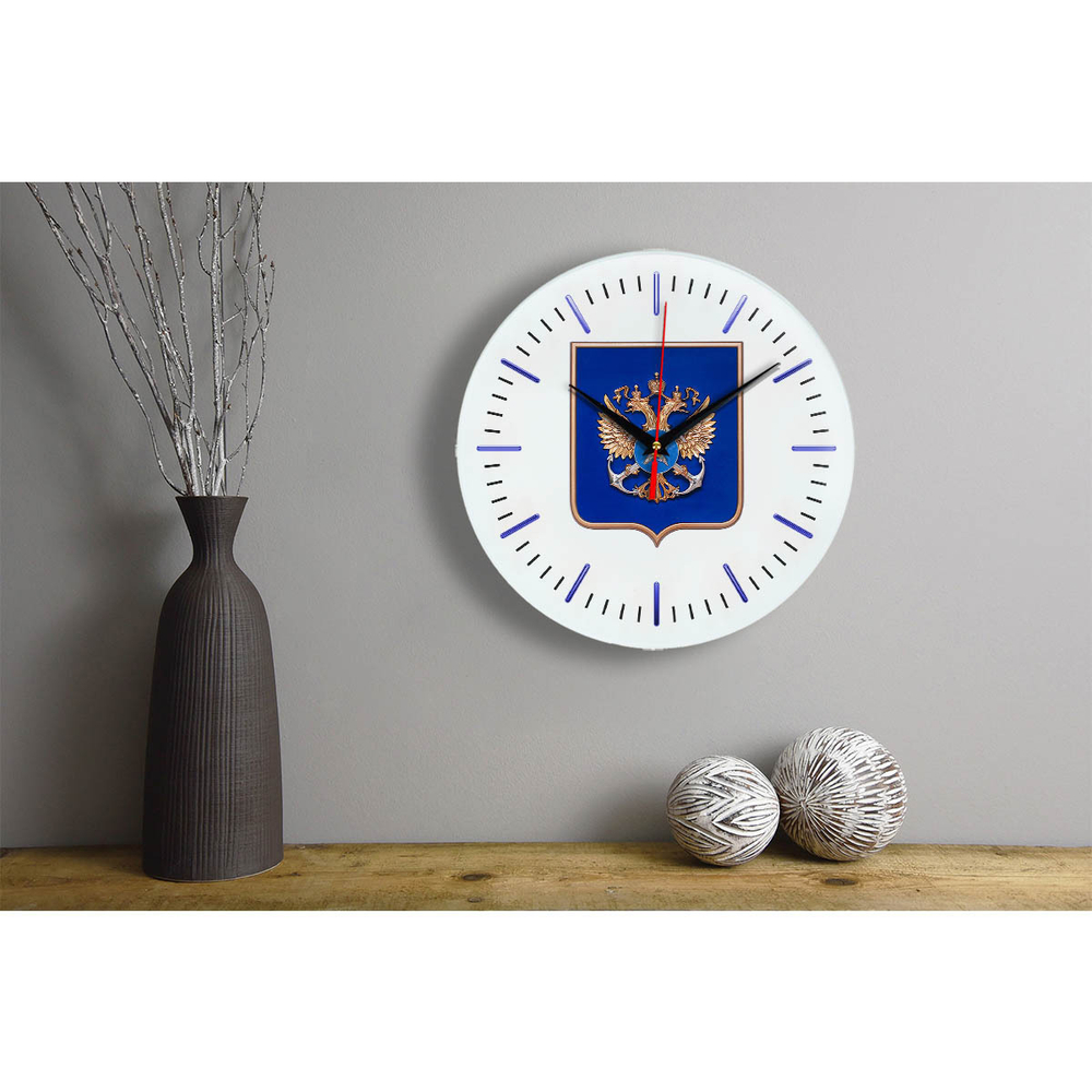 Настенные часы "герб Росрыболовства 02 52"