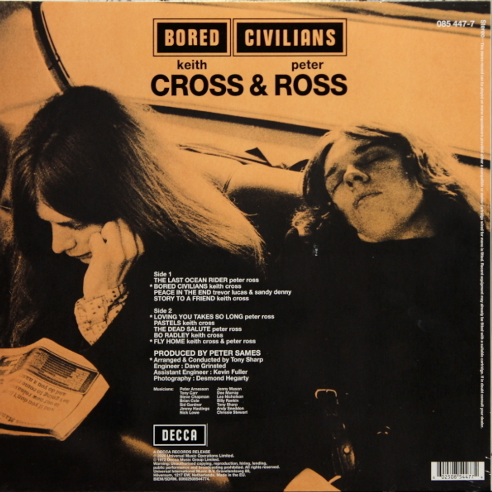 Keith Cross, Peter Ross / Bored Civilians (LP)