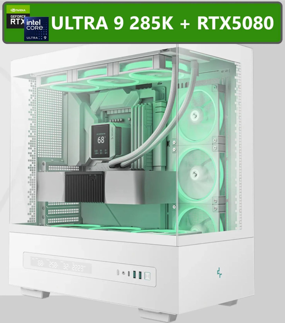 RTX5080 16Gb игровой компьютер Core ULTRA i9 285K 24ядра/ 64GB DDr5/ SSD 1ТБ/850W 80+ /Win 11 PRO