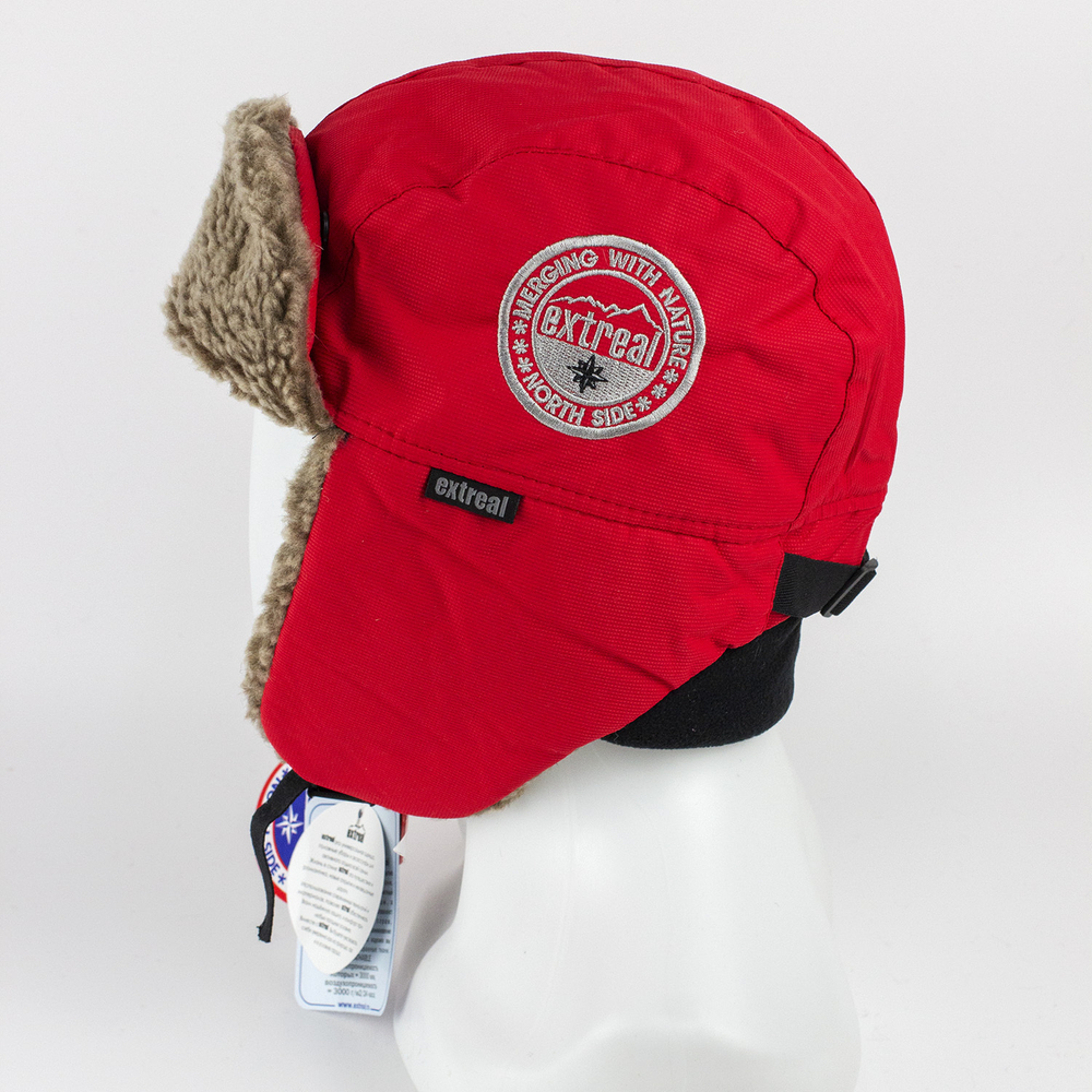 Шапка-ушанка Extreal "Стрит" (мех барашек коричневый, мембрана) XL