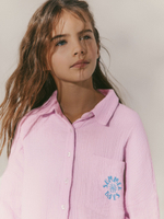 Рубашка для девочки Next AD6-054, Розовый