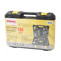 Набор инструментов 104предметов 1/4'' WMC TOOLS 20104