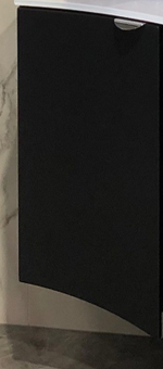 Мебель для ванной комнаты CEZARES RIALTO 136 см одна чаша Nero grafite 55171 + 55174 + 55177