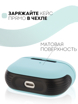Чехол КАРТОФАН для Apple AirPods Pro (арт. AIRPRO-TPU-PC-MATT-SKY)