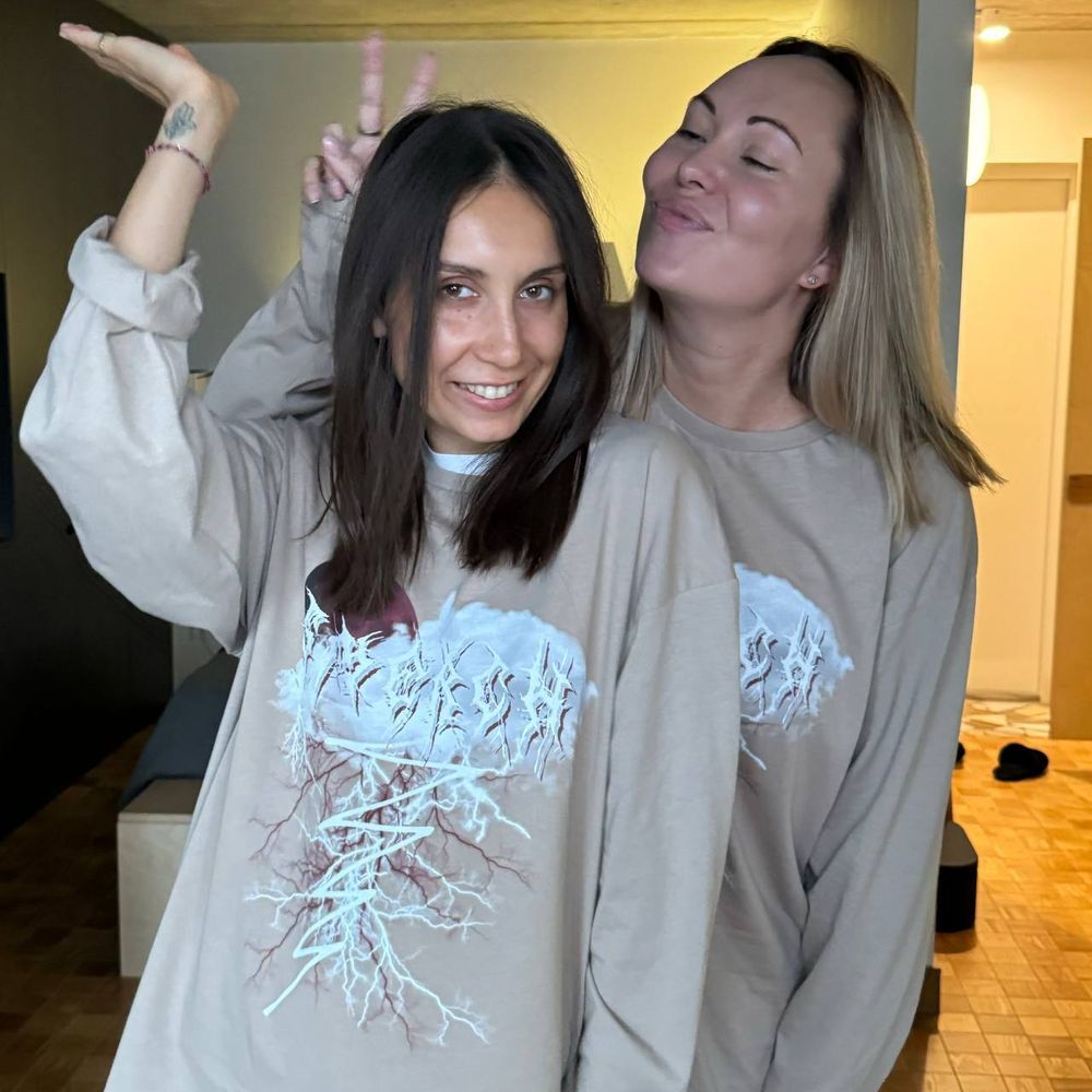 Лонгслив Смерч #6 бежевый