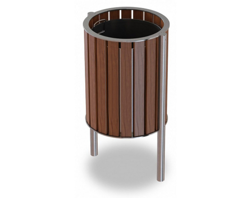 Урна уличная круглая Палермо натур
