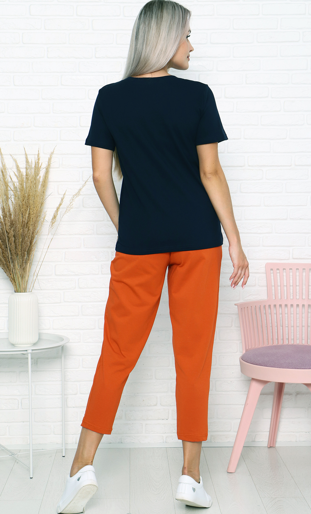 Пижама женская штаны 7/8+футболка ТК-3807