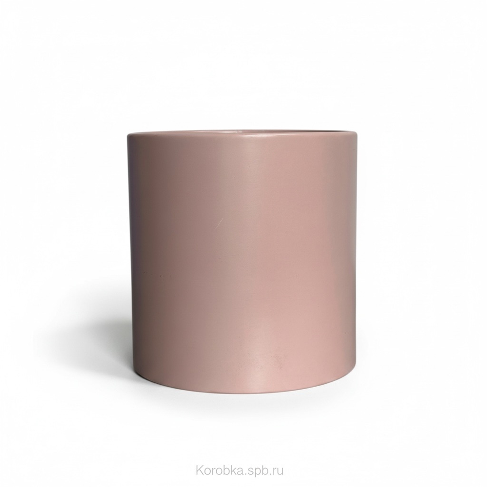 Бюджетная коробка с завальцовкой без крышки 16х16 см .Цвет: Пыльно розовый.