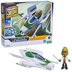 Hasbro Star Wars - X-wing + фигурка действия Кай Брайтстар Приключения молодых джедаев F8014