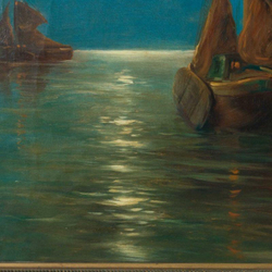 Винтаж: Картина «Морской Закат»