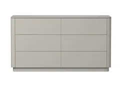 Комод Tammi 6 ящиков ширина 140 см (серо-бежевый)