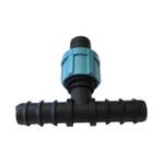 Тройник капельной ленты и двух трубок