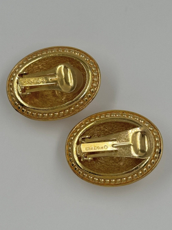 Клипсы с кристаллами Christian Dior