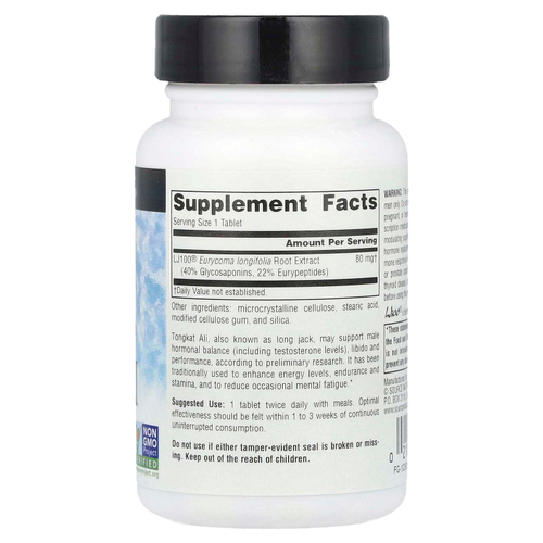 Source Naturals, Тонгкат али, 80 мг, 30 таблеток