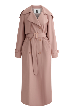 Тренч «Роза пудровая» удлиненный