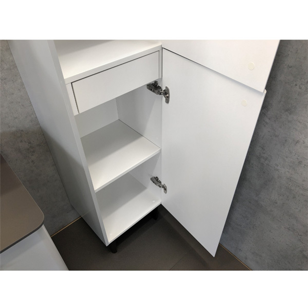 Comforty. Шкаф-колонна "Сорренто-40" светло-серая