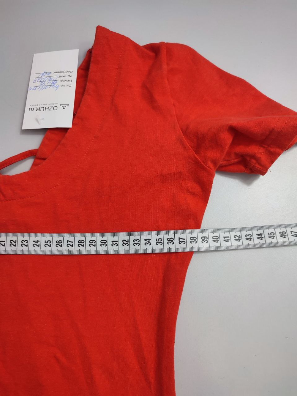 Туника с коротким рукавом яркая 42 размер