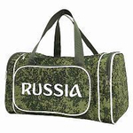 Сумка спортивная из оксфорда «RUSSIA», цвет камуфляж, 20л., 42*21*23