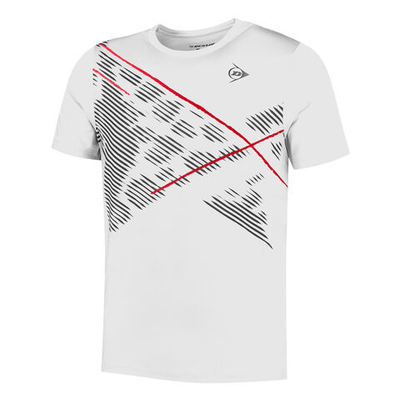Мужское теннисное поло Dunlop Game 1 T-Shirt Men - White