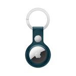 Кожаный брелок с заводным кольцом Apple Leather Key Ring для AirTag, Baltic Blue (Балтийский синий)