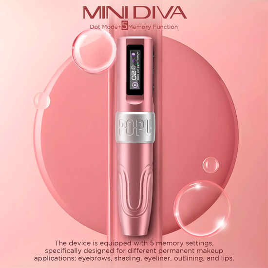 EZ POPU "Mini Diva". Машинка для перманентного макияжа "Мини Дива" | Wireless PMU Machine