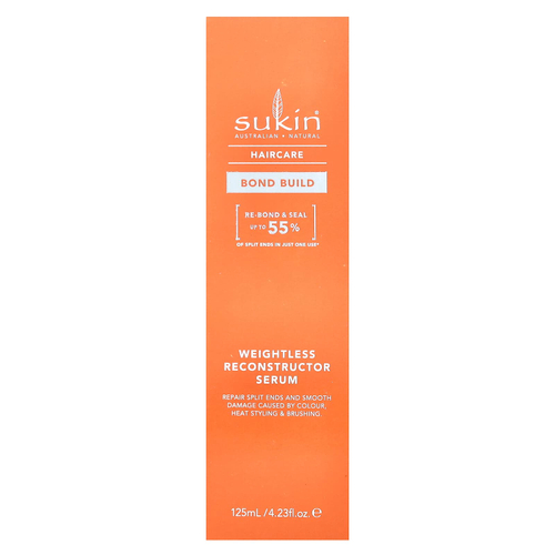 Sukin, Haircare, Bond Build, невесомая восстанавливающая сыворотка, 125 мл (4,23 жидк. Унции)