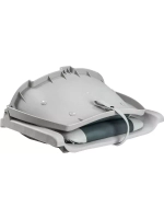 Кресло MR пластик. складн. с мягкими вставками (Gray/Black)