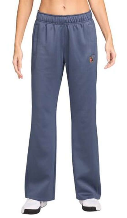 Женские теннисные брюки Nike Court Heritage Windrunner Mid-Rise Tennis - difused blue