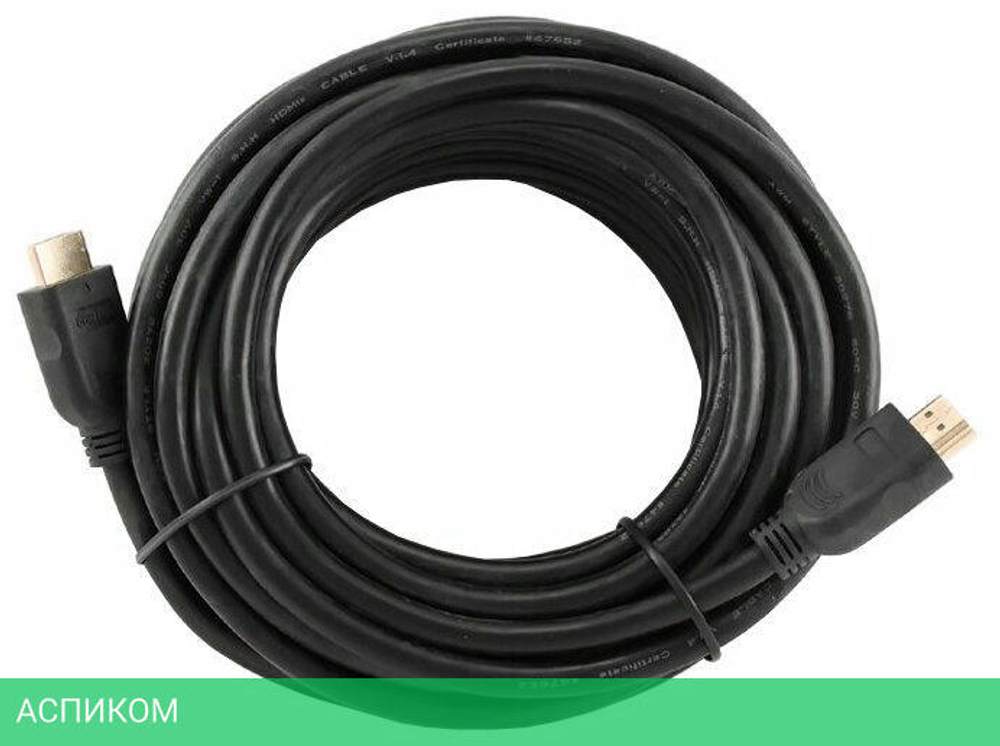 Кабель Cablexpert HDMI CC-HDMI4-10M 10м, v2.0, 19M/19M черный