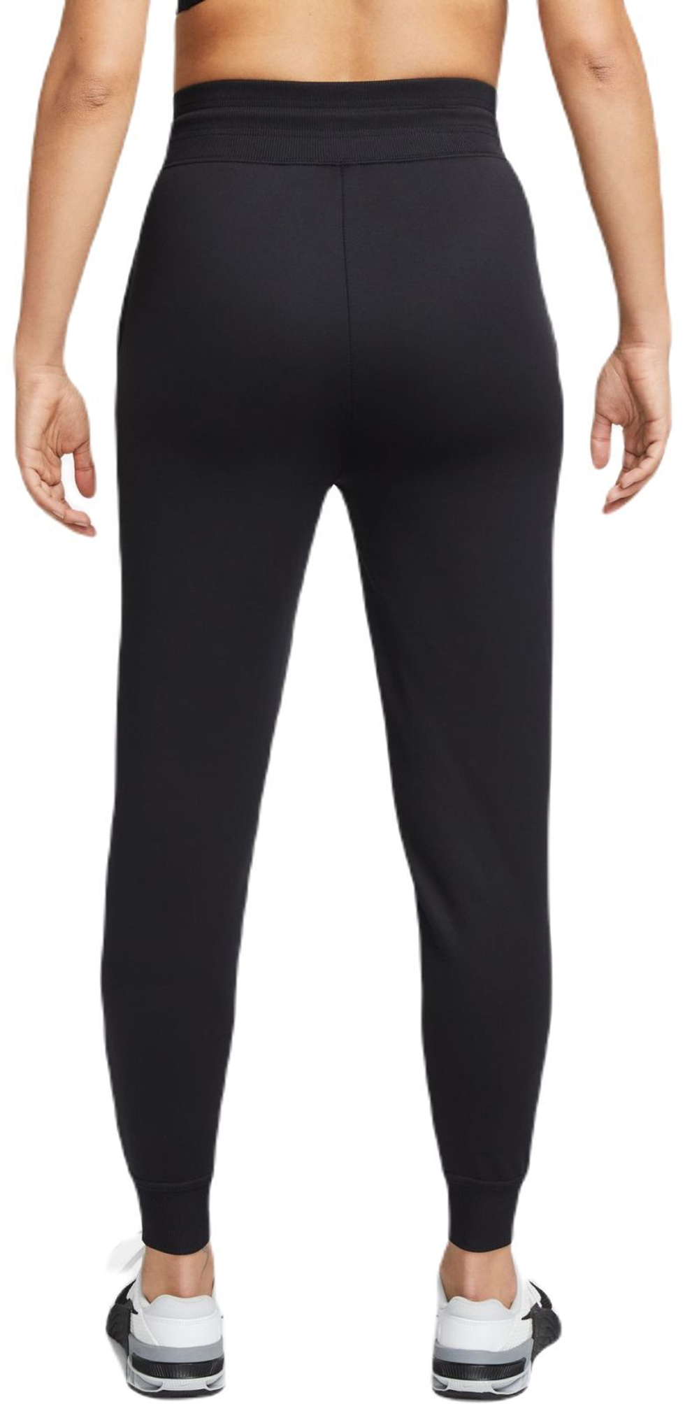 Женские теннисные брюки Nike Therma-FIT One High-Waisted 7/8 Trousers - Black