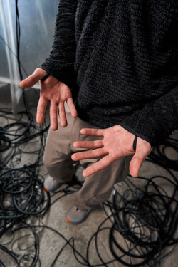 Свитшот Nothomme Blue Monte Primaloft Fleece Half-Zip Sweatshirt "Udo Gray Black"