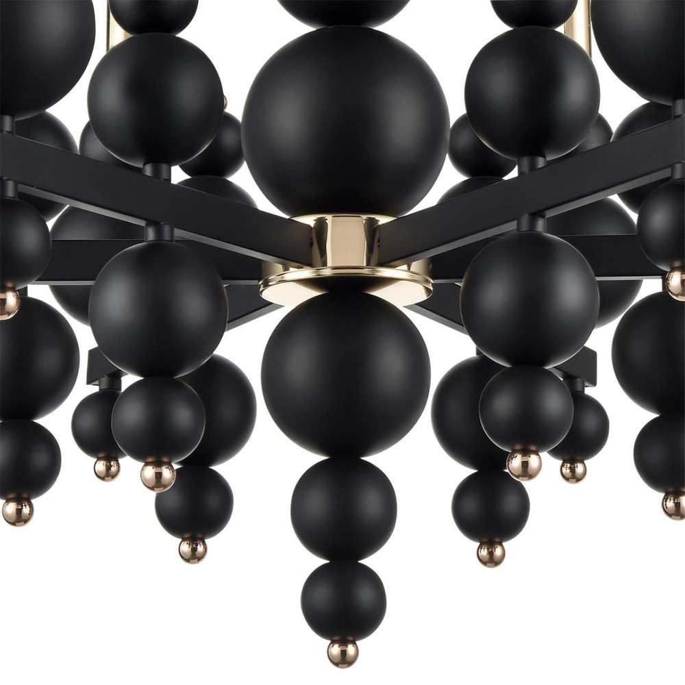 8106/6 MODERNI LN25 120 черный/золото, металл Люстра Е14 6*40W 220V NANA